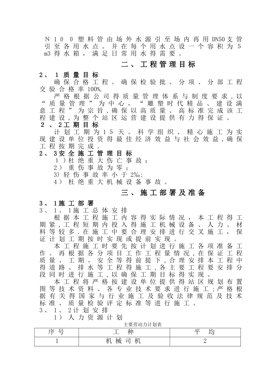 厂区道路工程施工组织设计_第3页