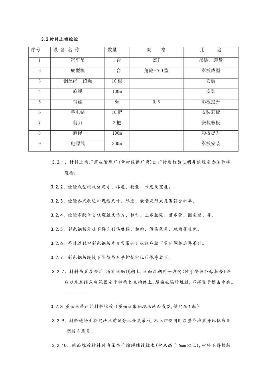 厂房屋面彩钢板安装措施_第2页