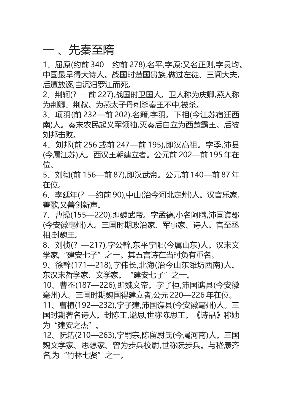 历代诗人简介_第1页