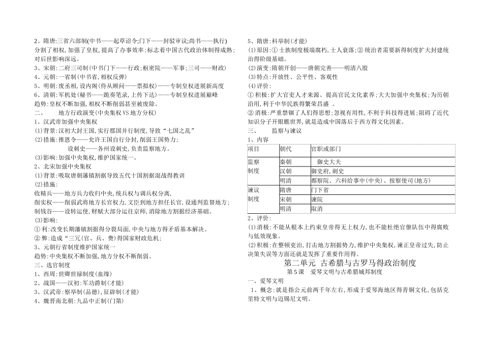 历史必修一笔记_第2页