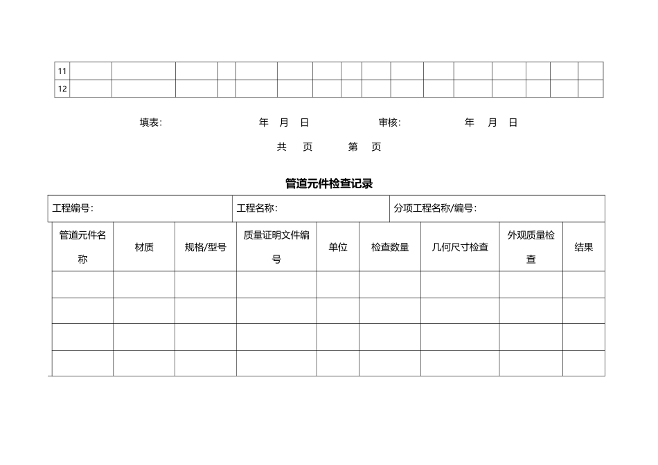 压力管道安装汇总表新GB50236_第3页
