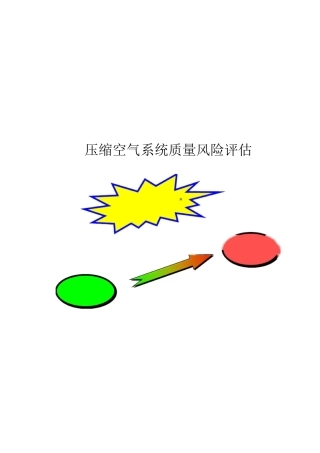 压缩空气系统质量风险评估