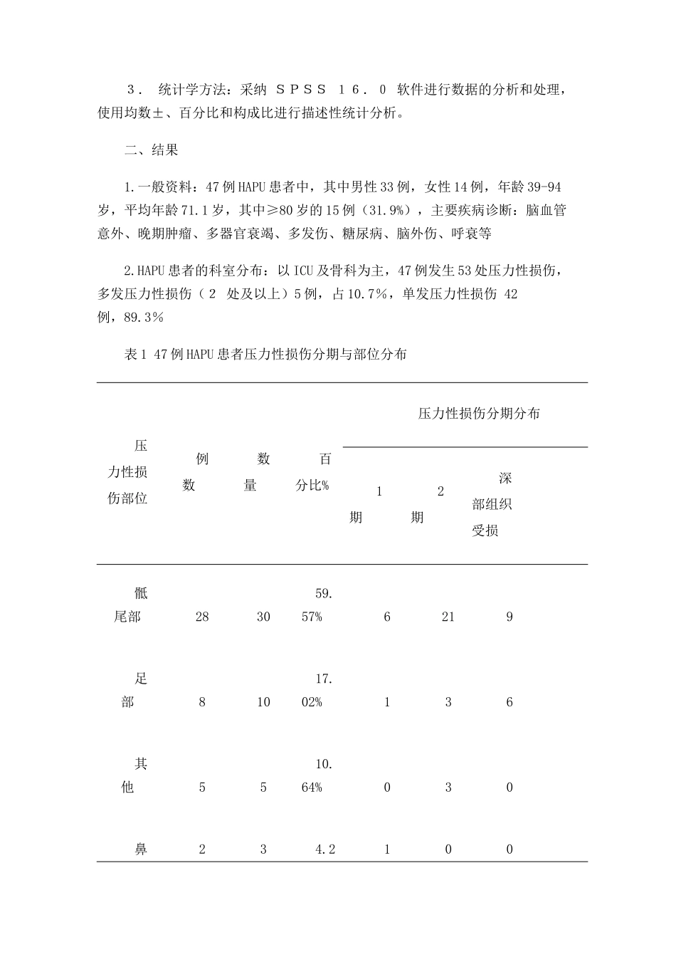 县级医院47例医院内获得性压力性损伤的原因分析及对策_第2页