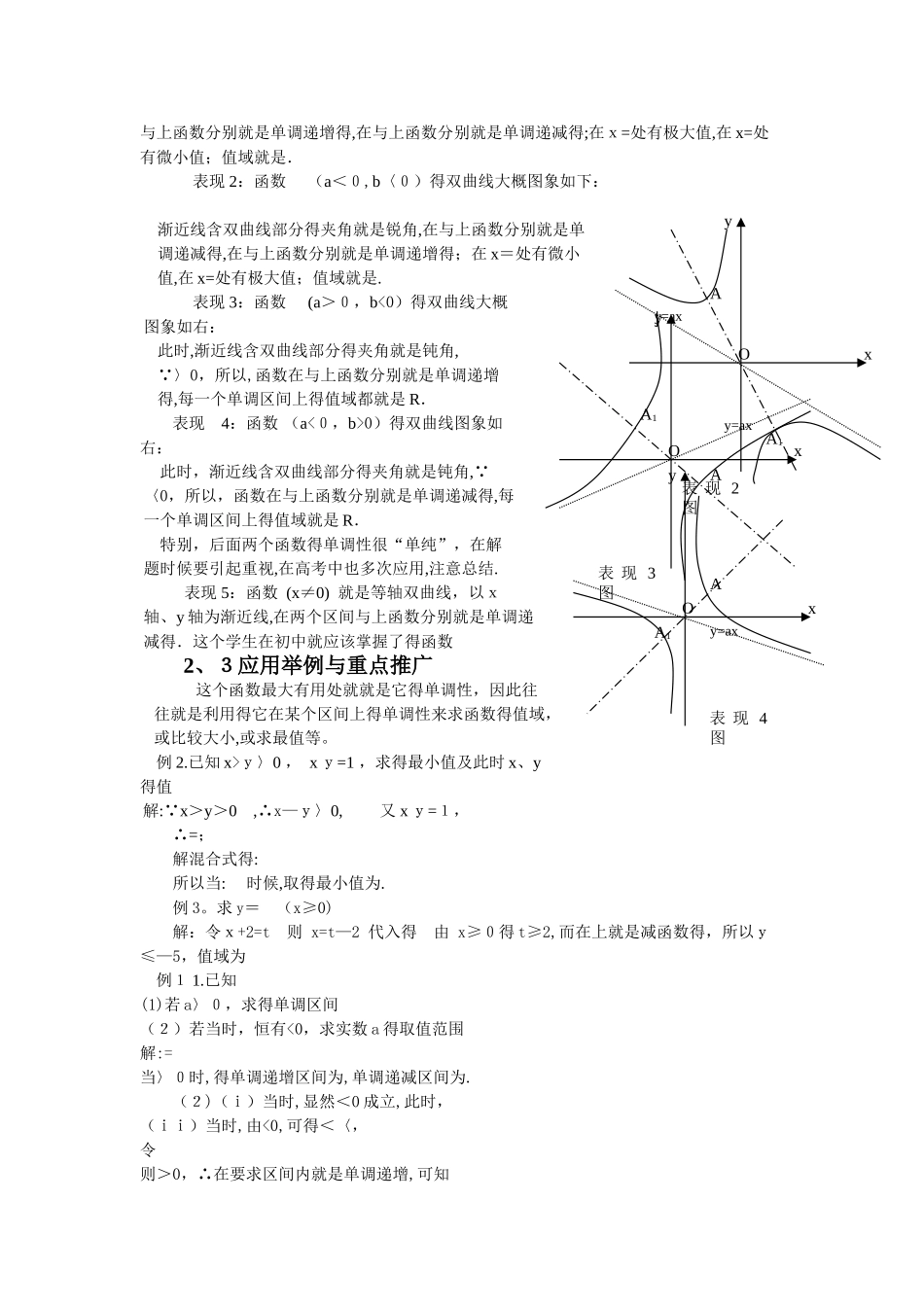 双曲线函数的图像与性质及应用_第2页
