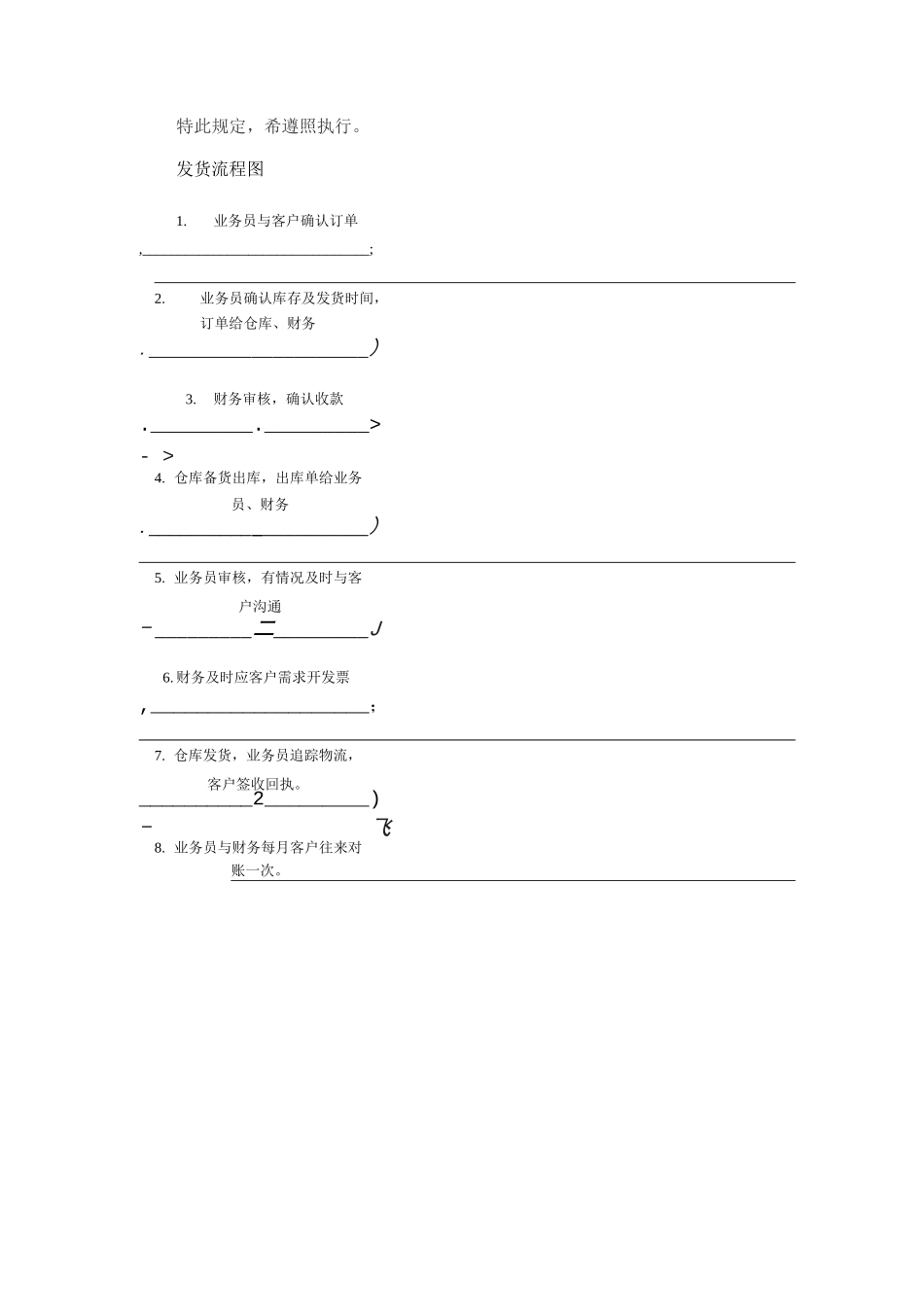 发货流程管理规定_第2页