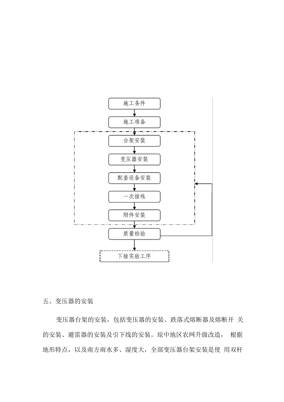 变压器台架安装施工方案2_第3页