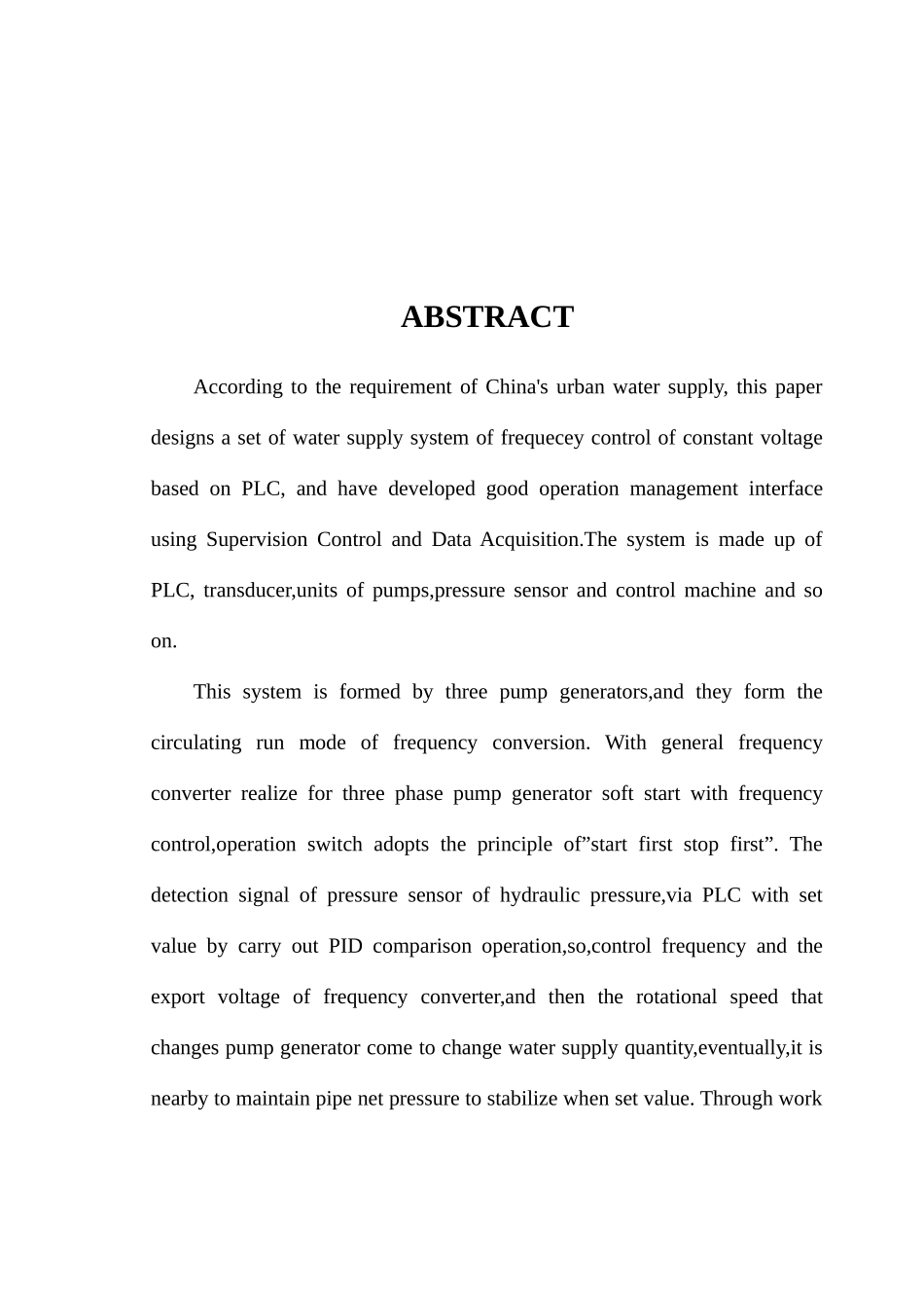 变频恒压供水系统的毕业设计_第2页