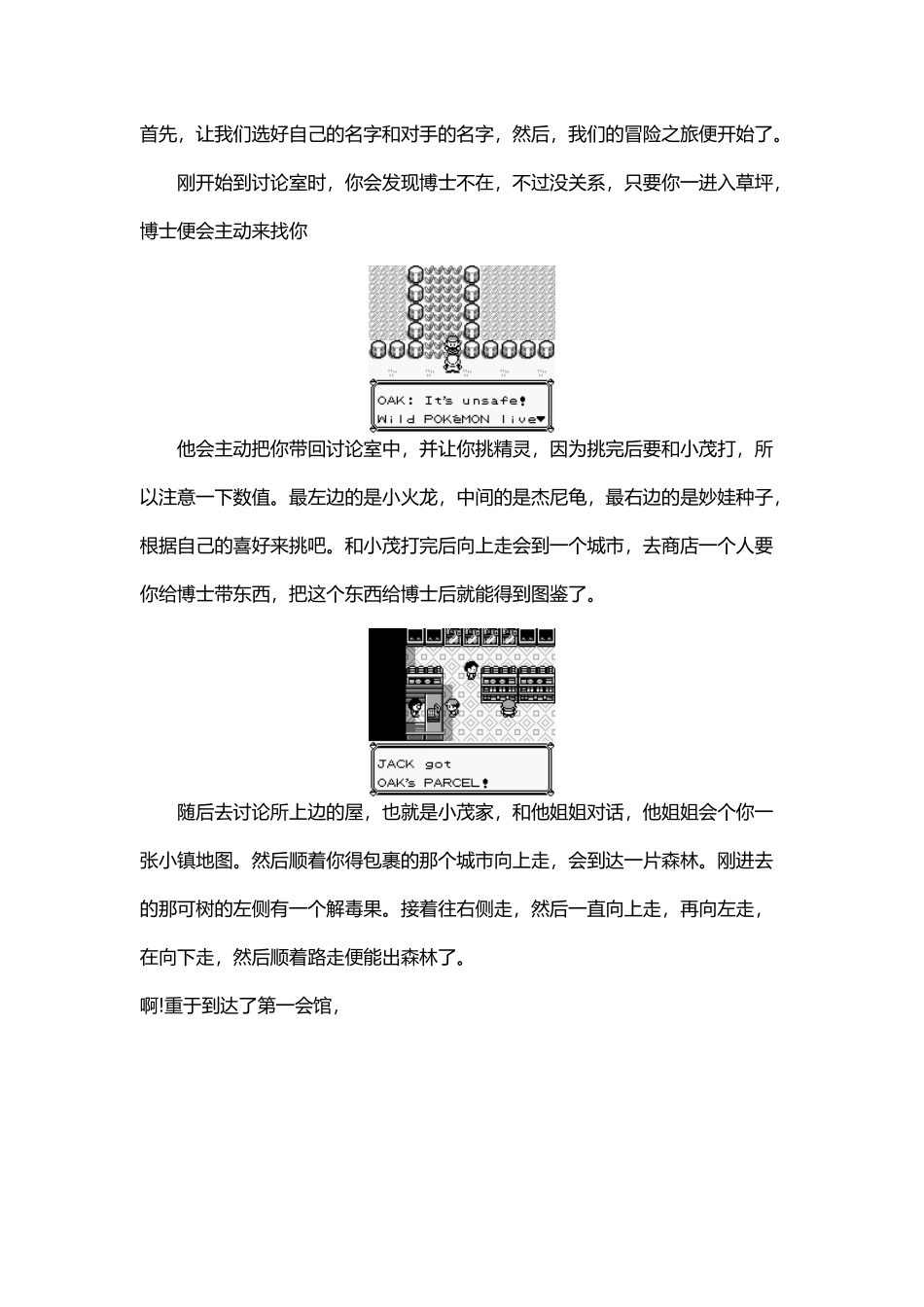 口袋妖怪黄图文攻略_第2页