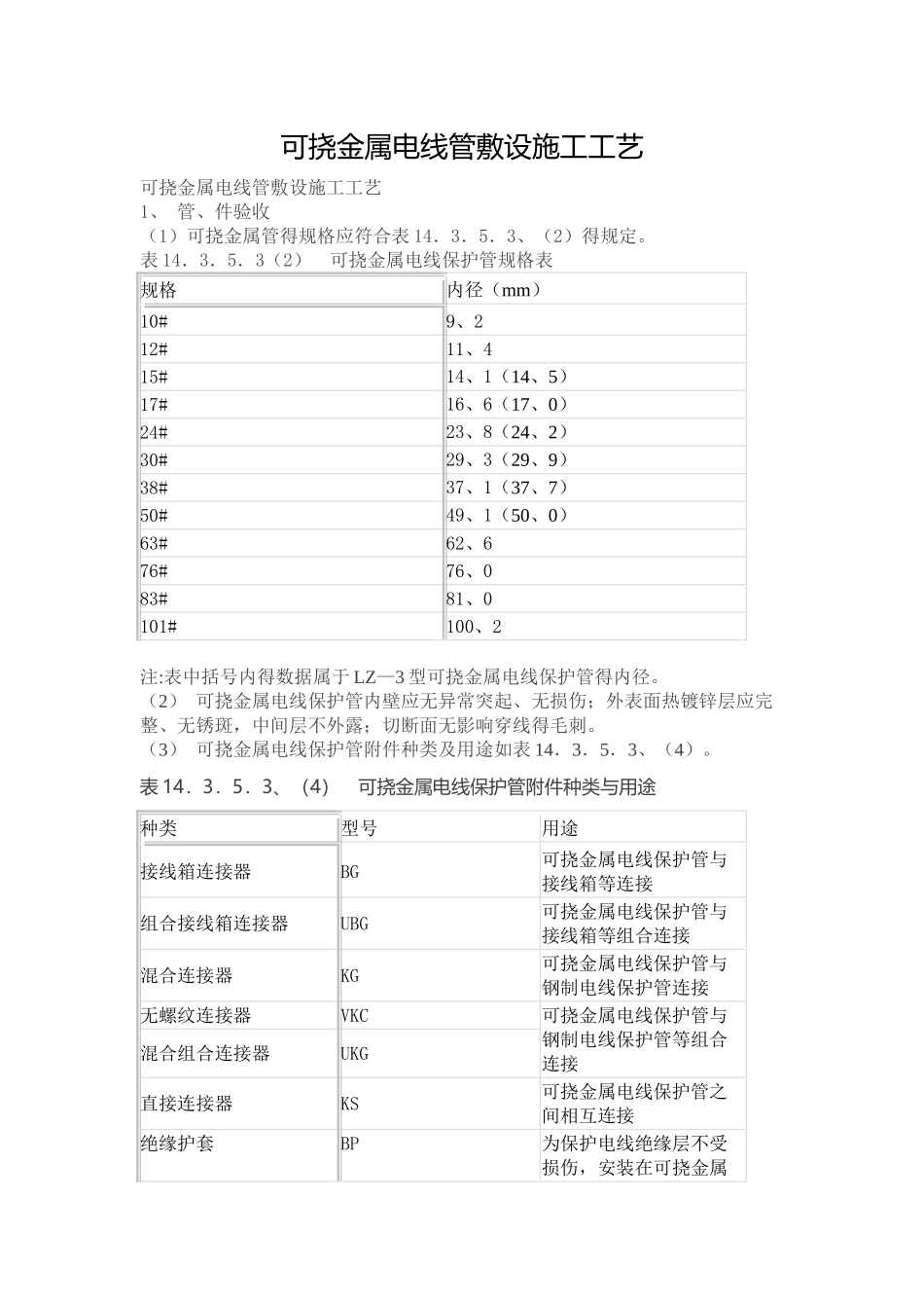 可挠金属电线管敷设施工工艺_第1页