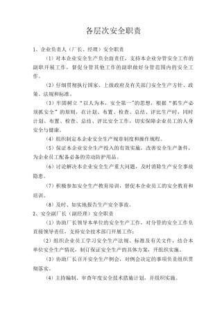 各层次安全职责