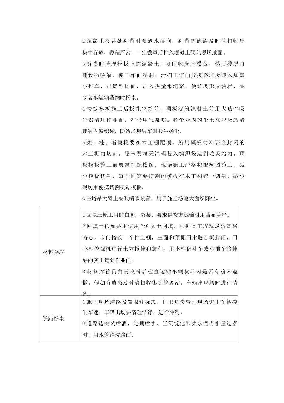各施工阶段扬尘因素及重点控制措施_第3页