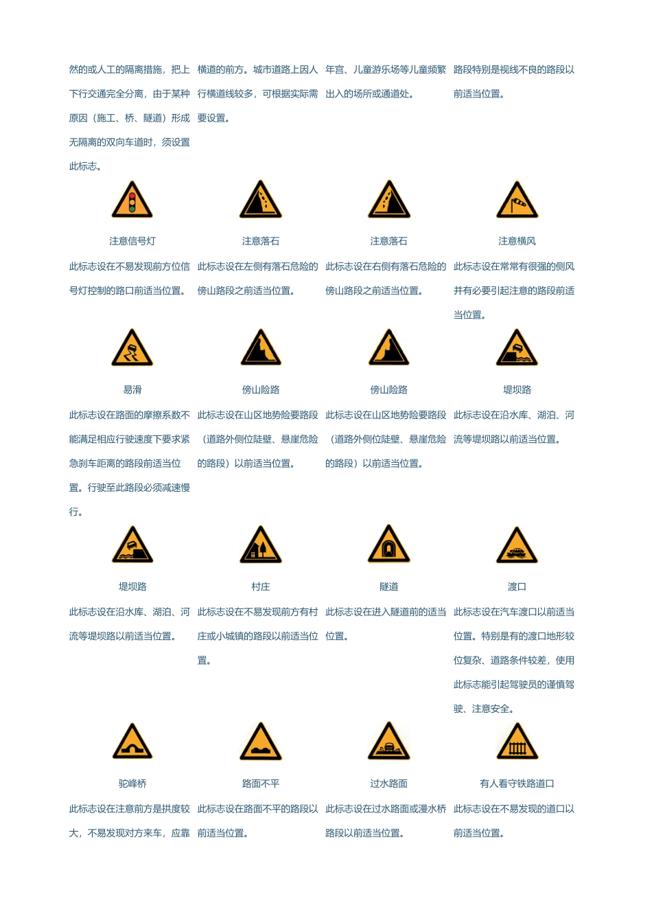 各种交通标志图片超级大全_第3页