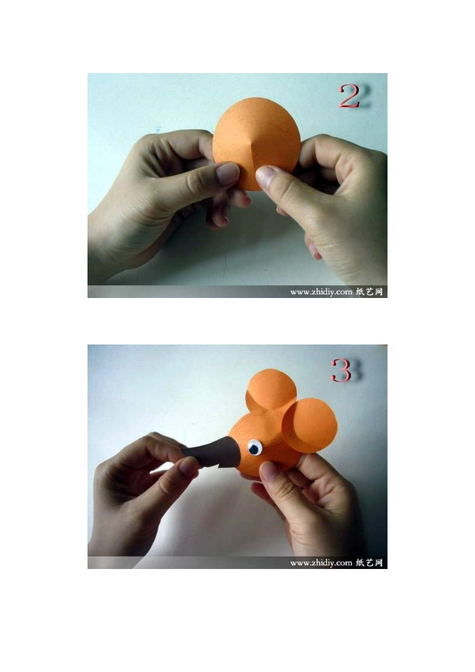 各种可爱的纸偶详细制作过程图分解_第2页