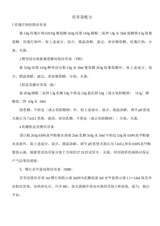 各种平板配方