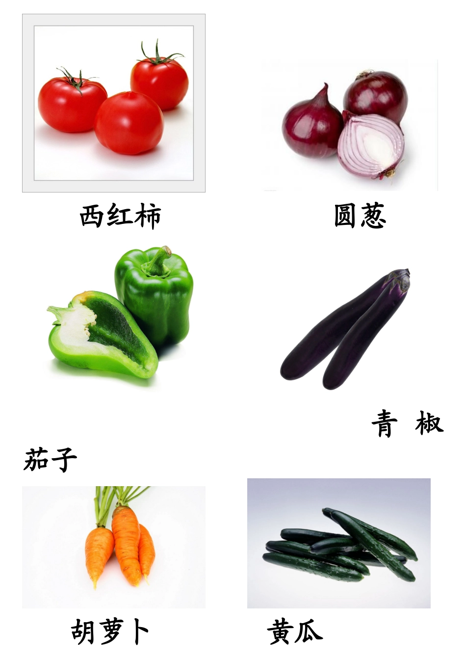 各种蔬菜图片总汇_第1页