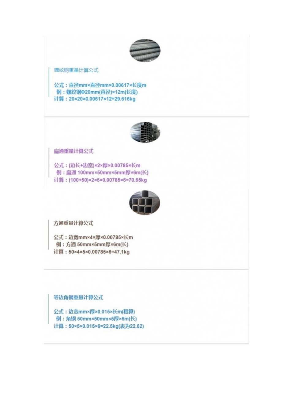 各类钢管计算重量公式_第3页