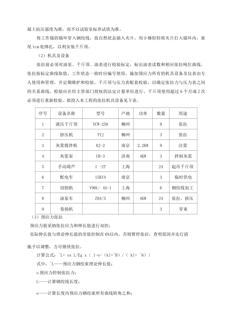 后张法预应力箱梁预应力工程施工方案及工艺方法_第3页
