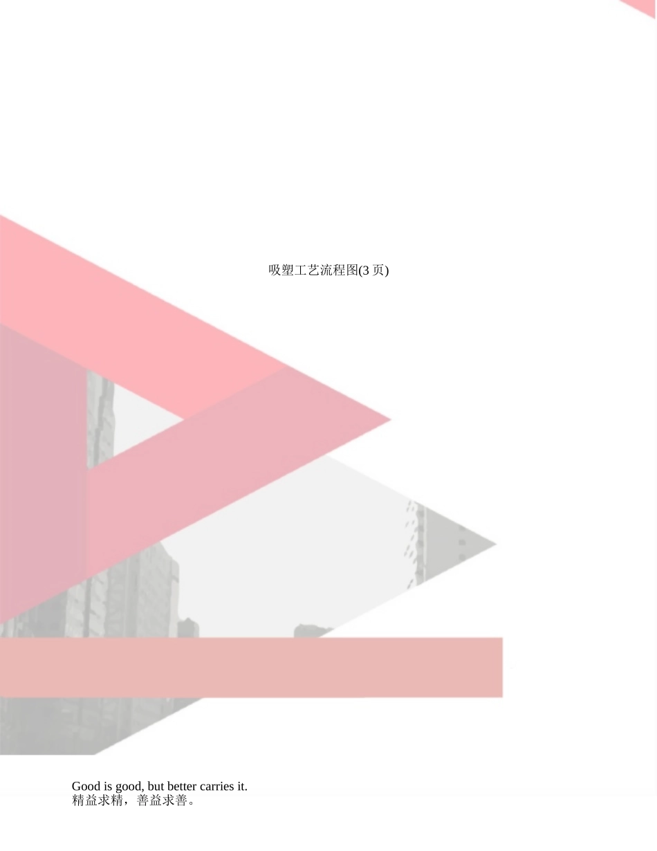 吸塑工艺流程图_第1页