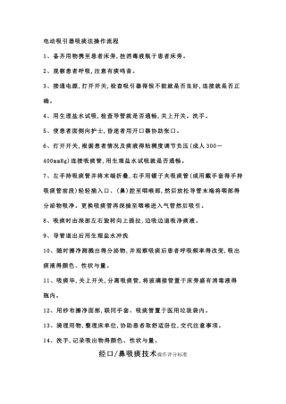 吸痰操作流程