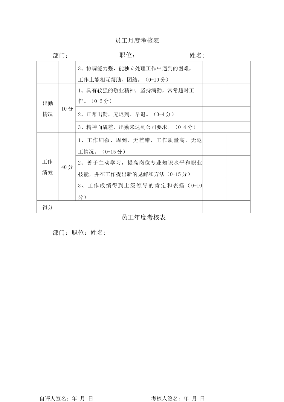 员工培训及考核办法_第3页
