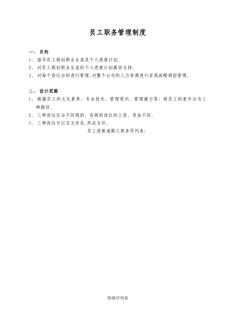 员工职位管理制度修改版0807221_第1页