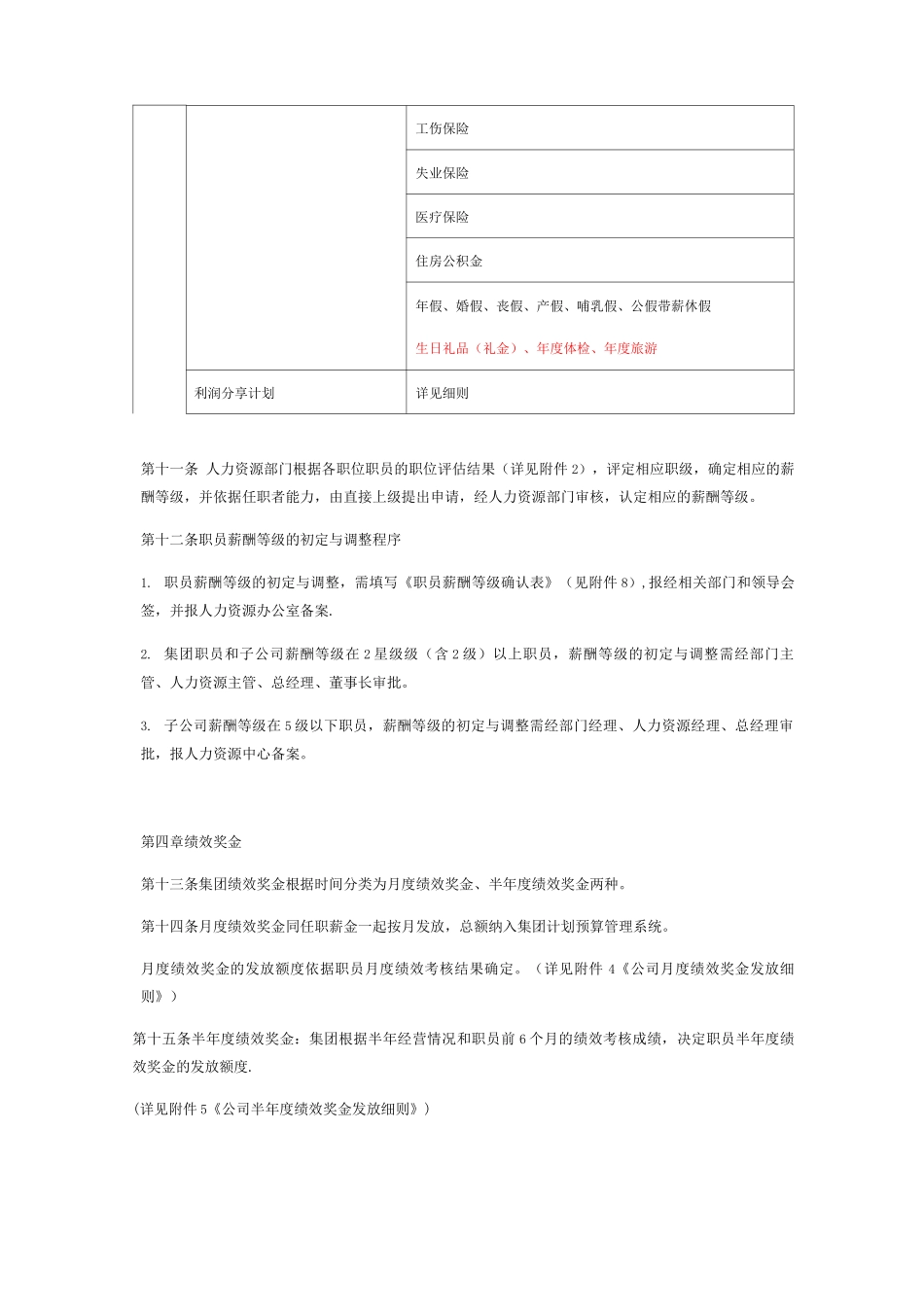 员工薪酬福利模板_第3页