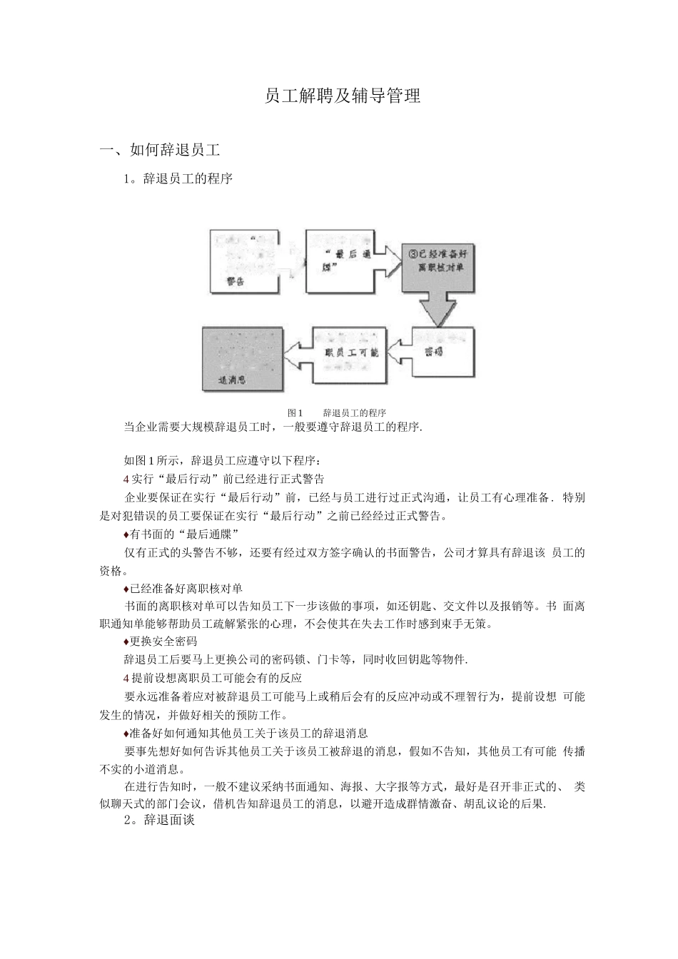 员工解聘及辅导管理_第1页