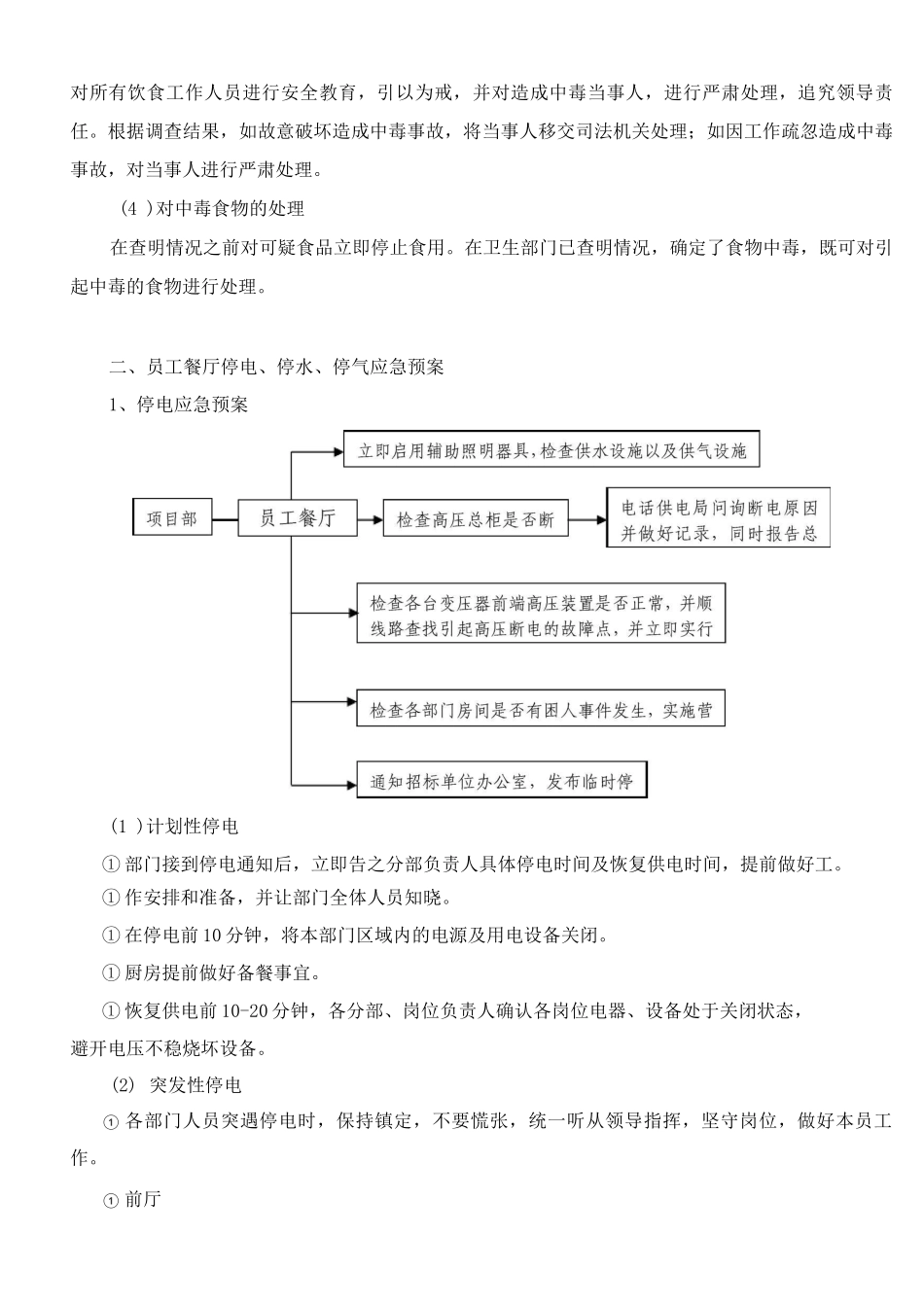 员工食堂应急预案_第3页