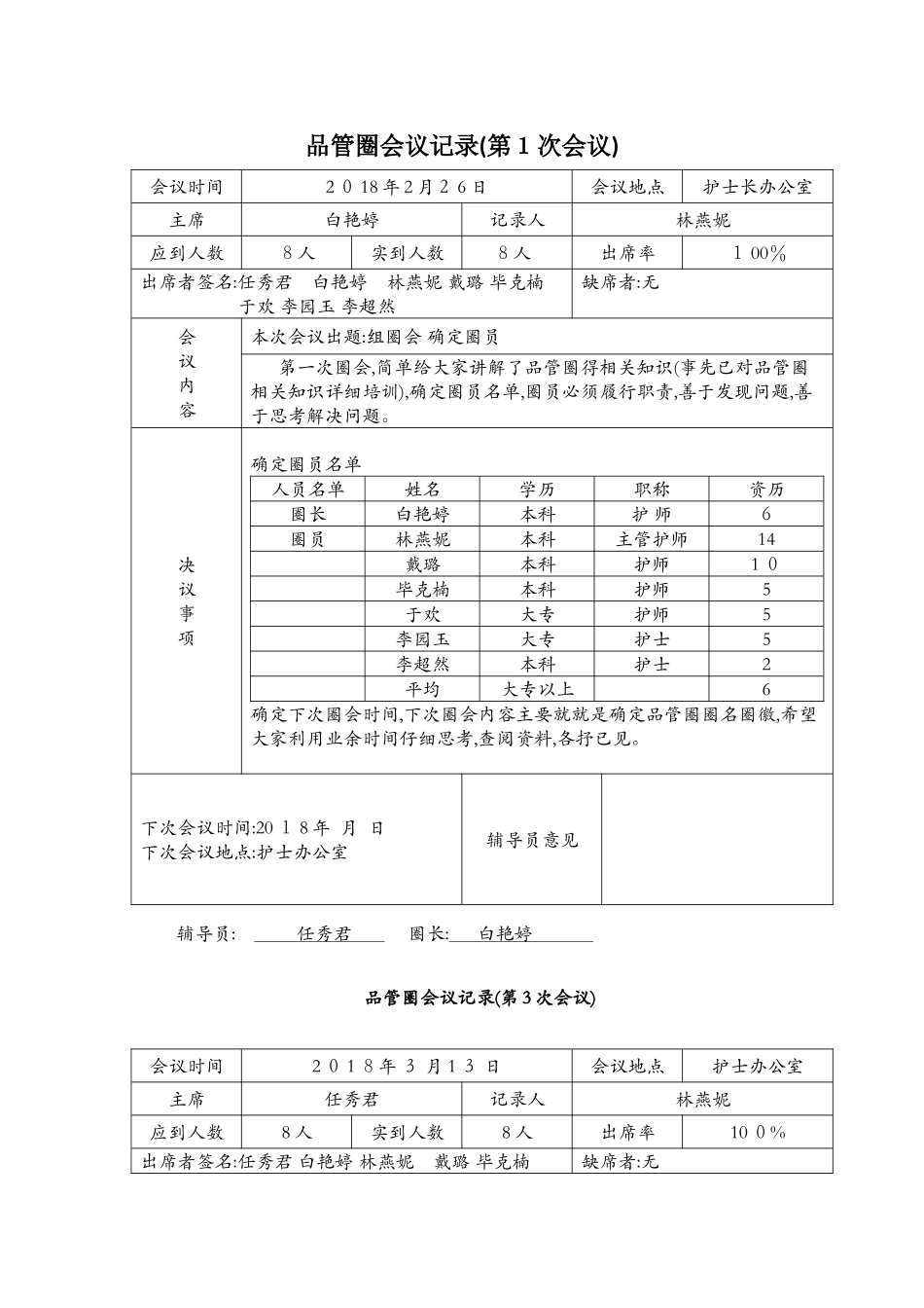 品管圈会议记录1_第1页