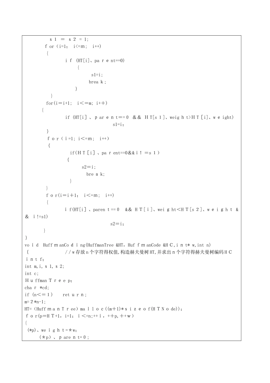 哈夫曼树实验报告 _第3页