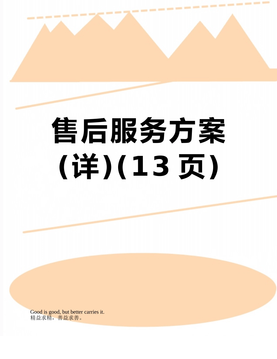 售后服务方案_第1页