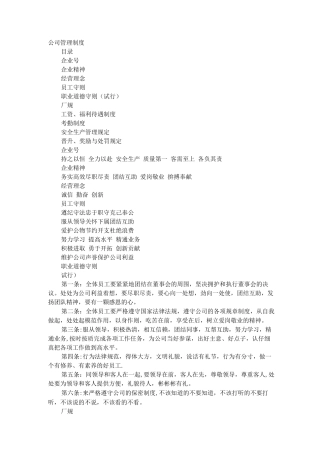 商业运营全套管理制度