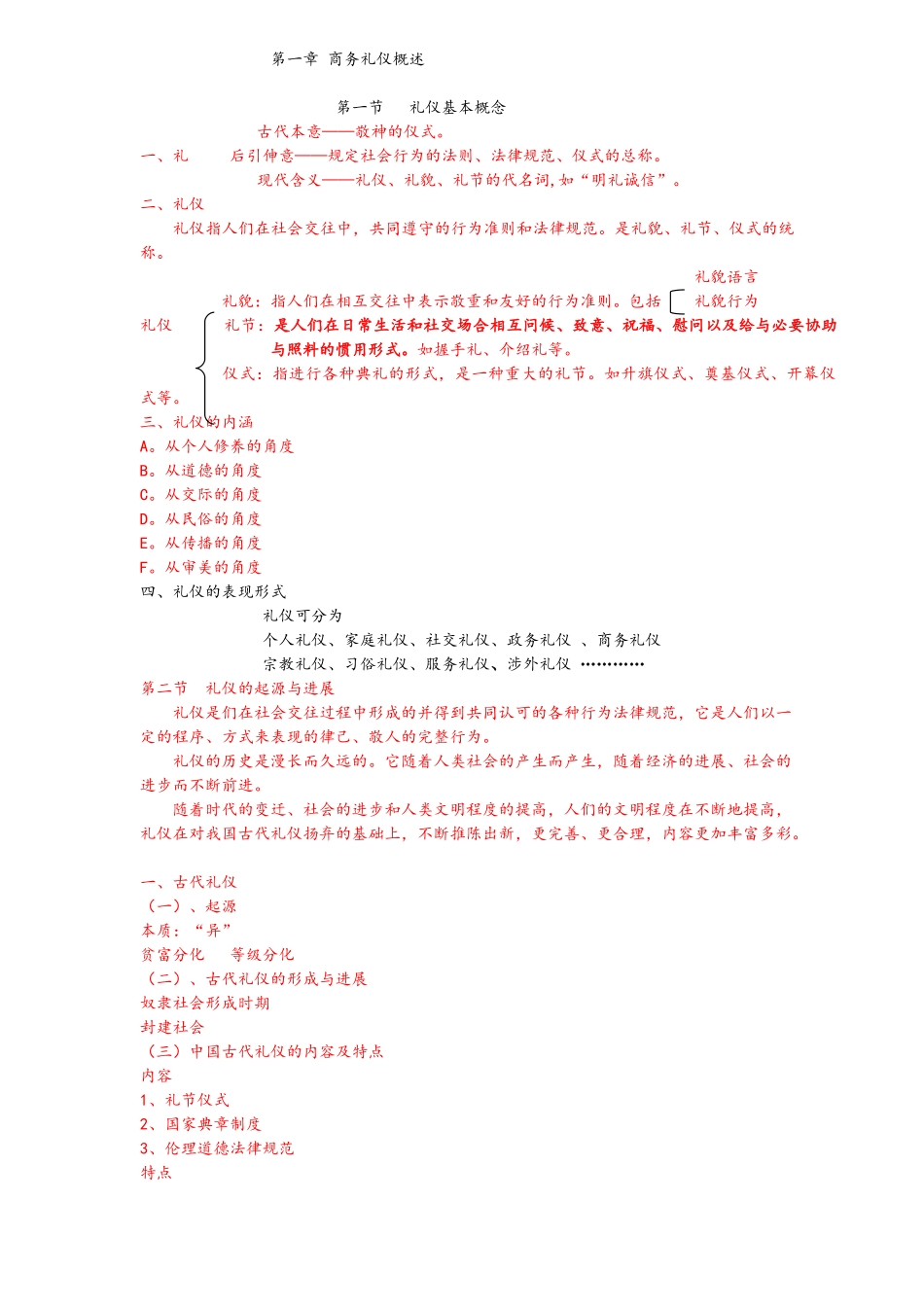 商务礼仪教案_第1页