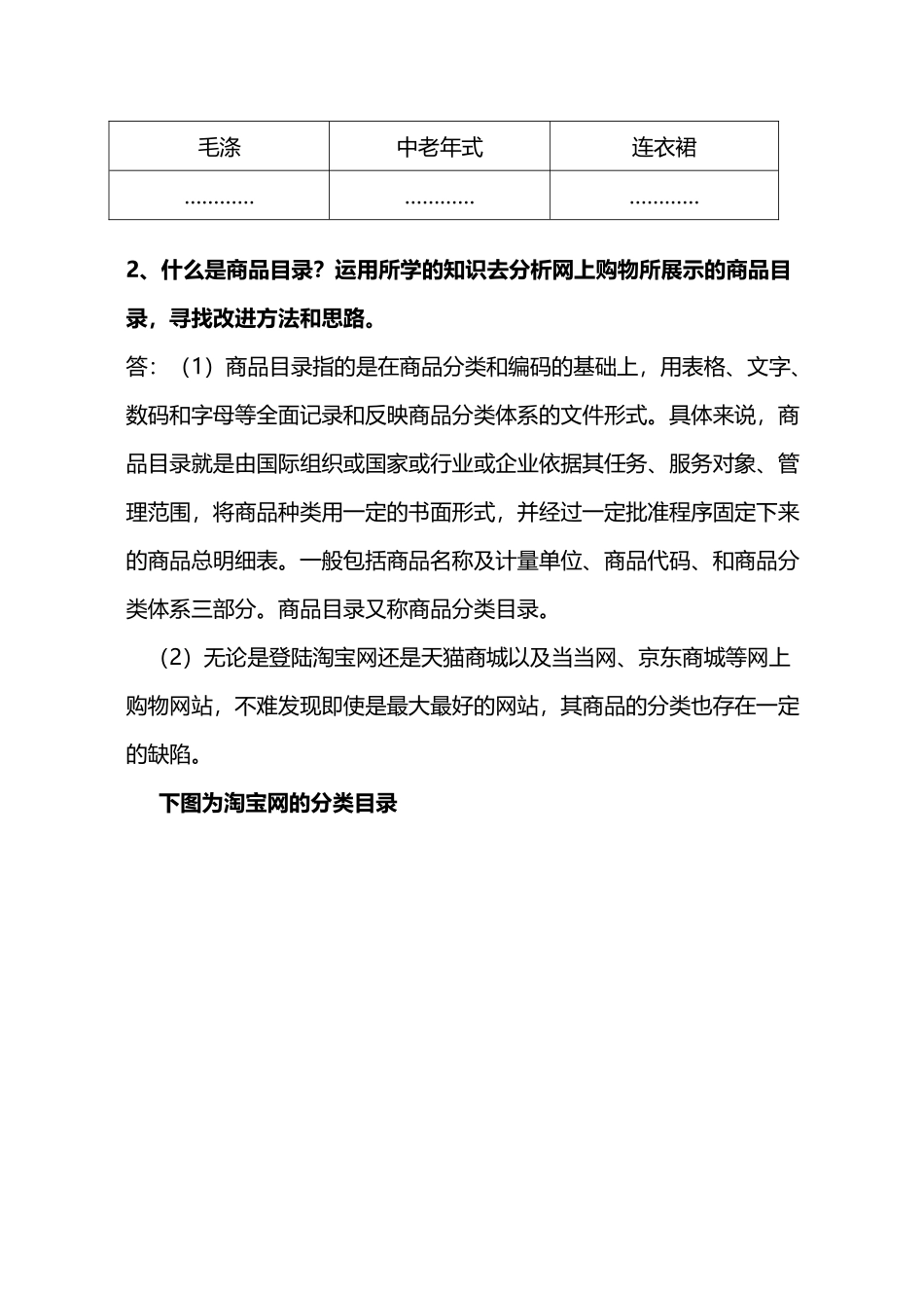 商品学作业答案_第3页