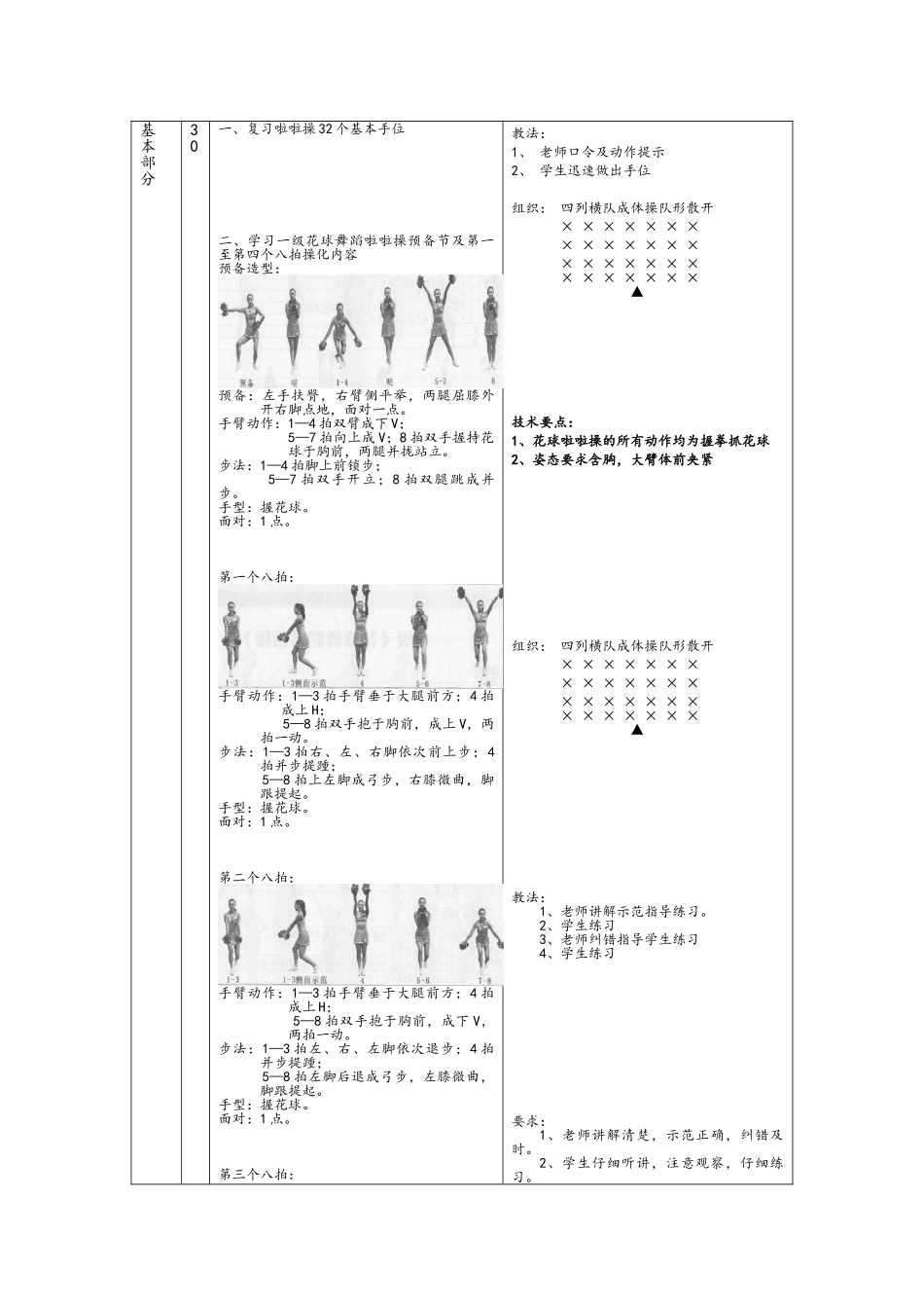 啦啦操教案二_第2页