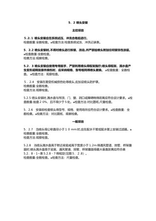 喷头安装施工标准