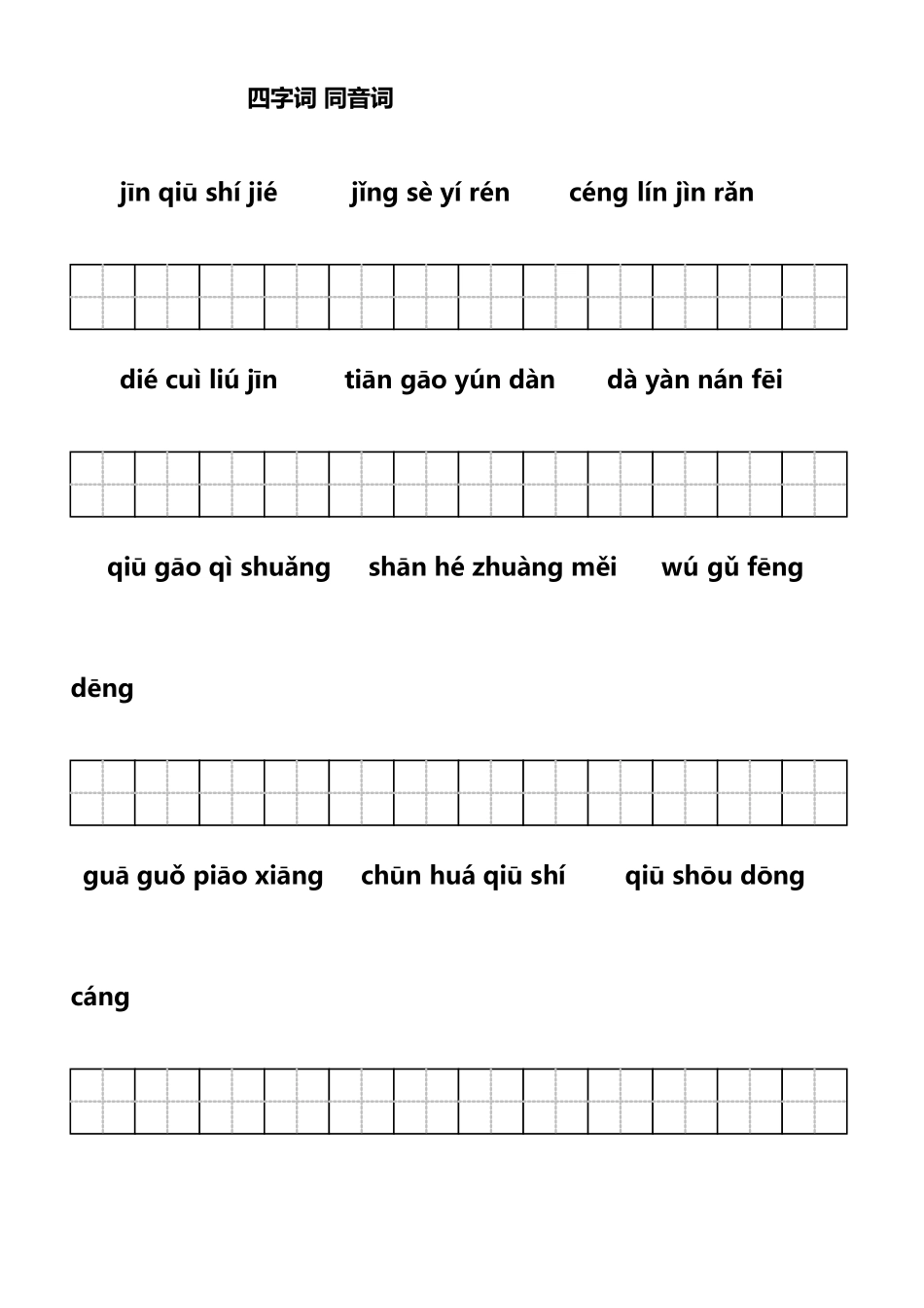 四字词-同音词_第2页