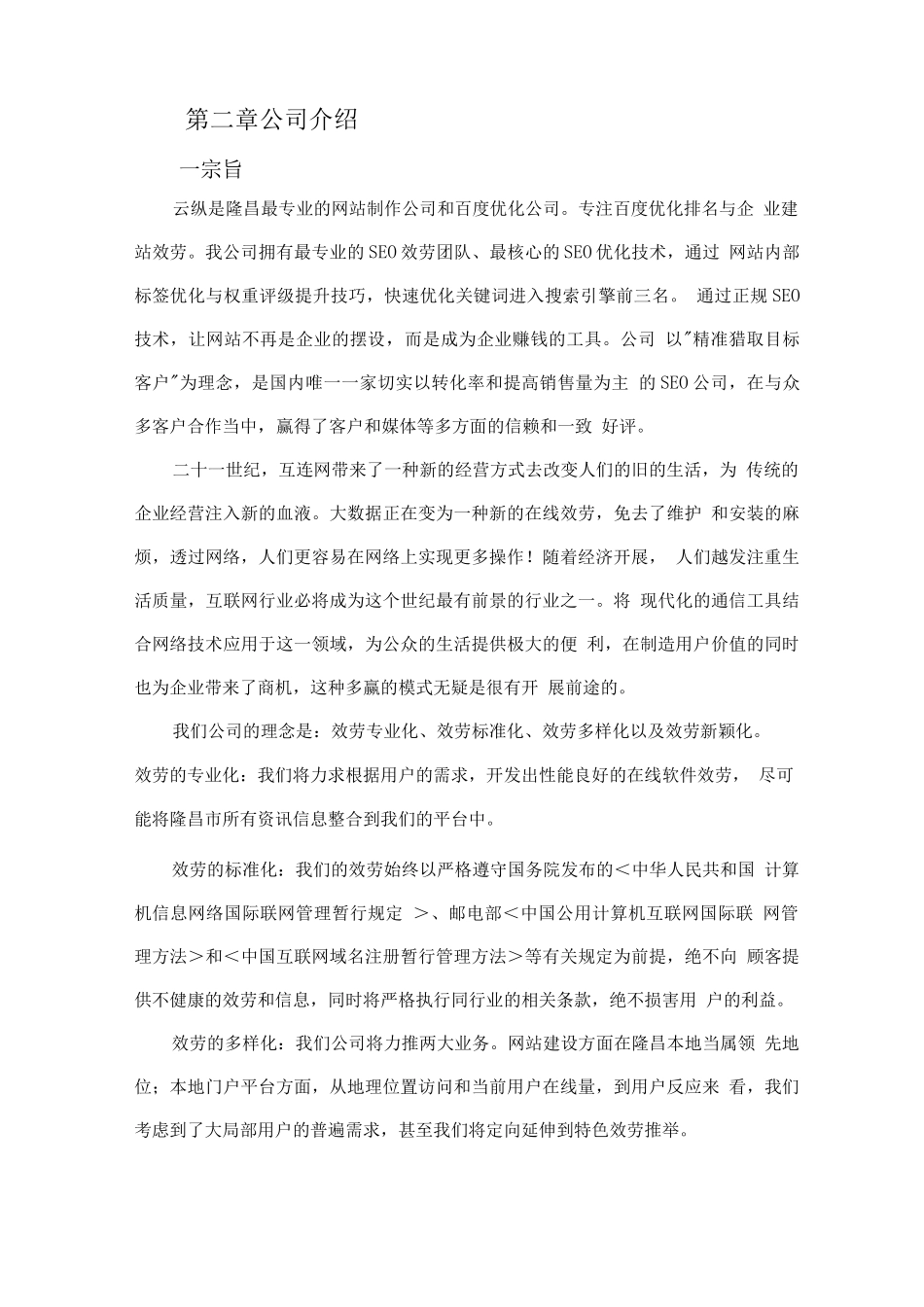 四川云纵网络公司企业策划书_第3页