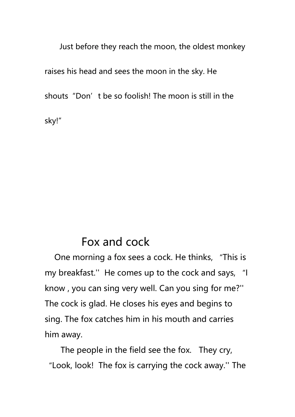 四年级英语小故事_第3页