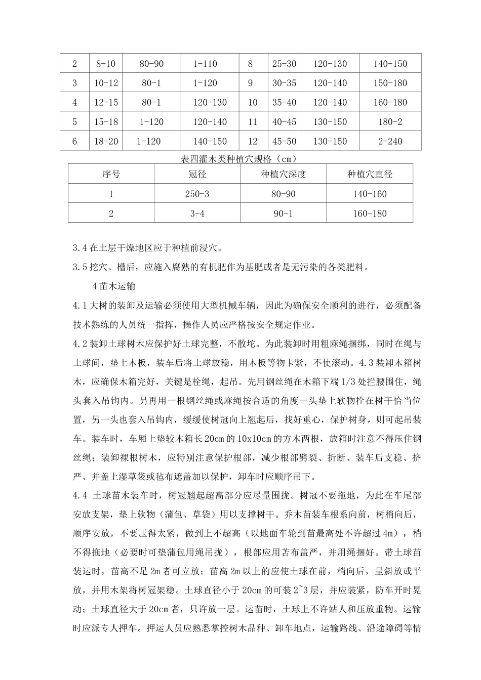 囤苗技术方案及苗圃场管理养护方案_第3页