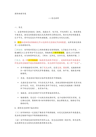固体发光材料