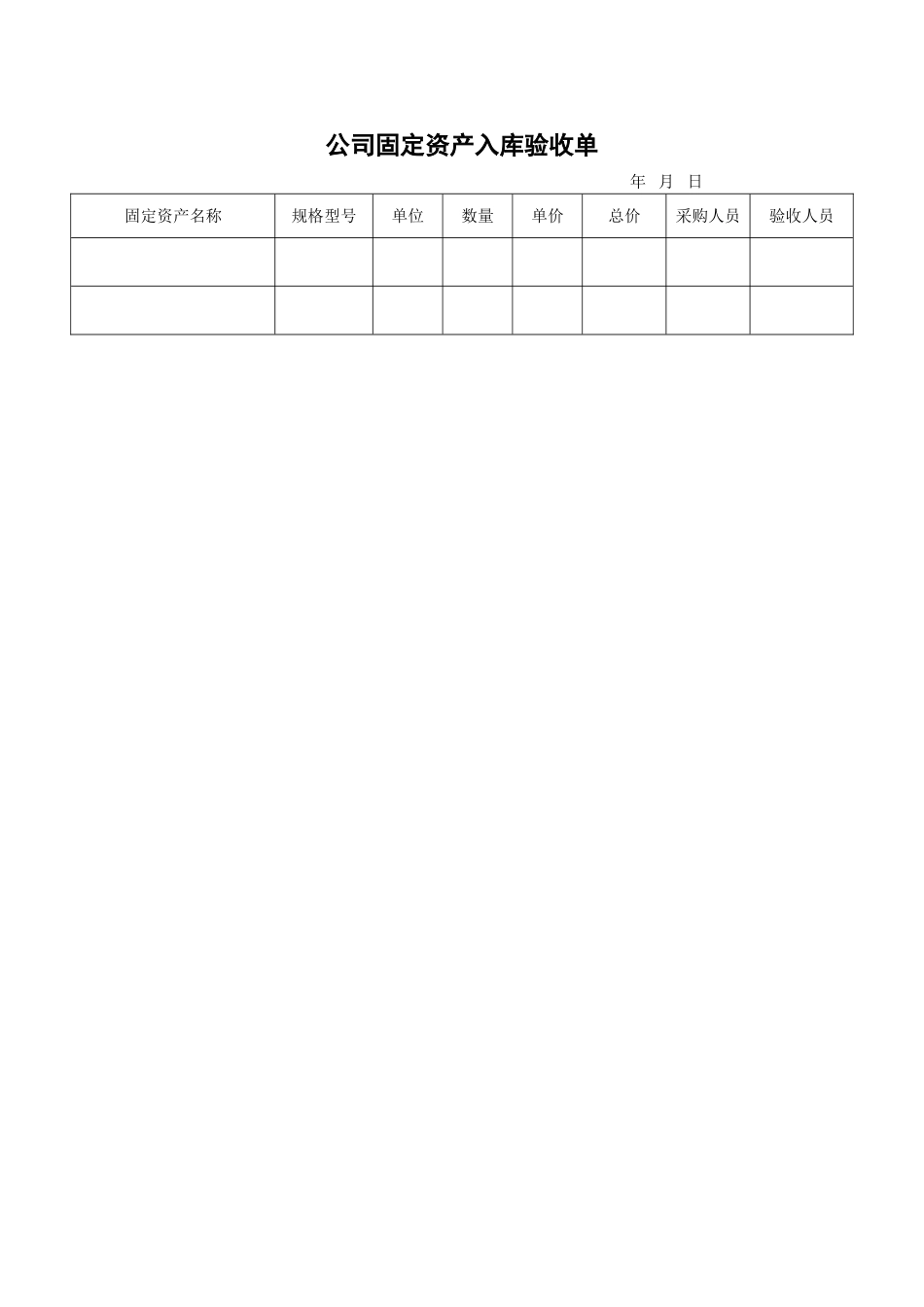 固定资产管理表格大全_第2页