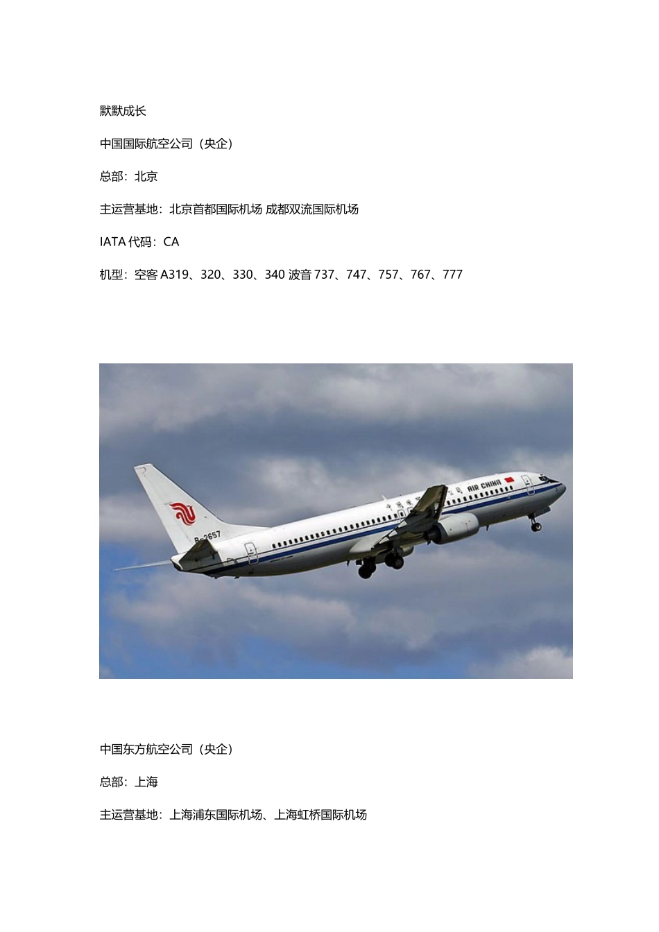 国内所有航空公司介绍_第2页