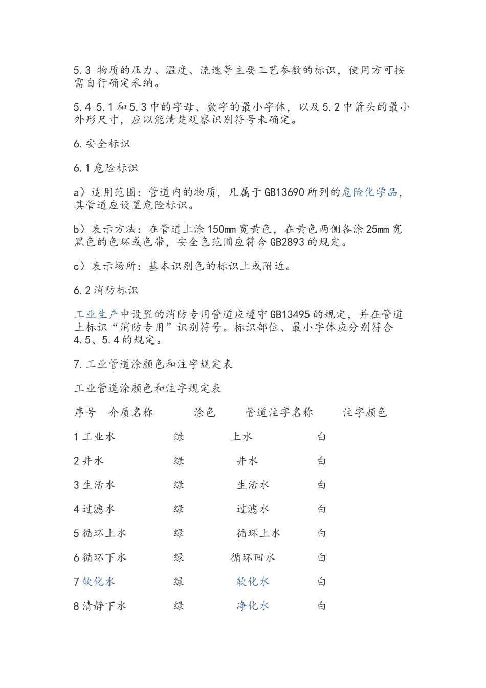 国家工业管道标识规范及颜色_第3页
