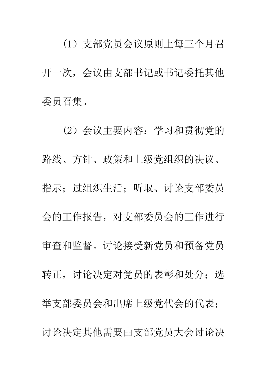 国有企业党支部党务规章制度_第2页