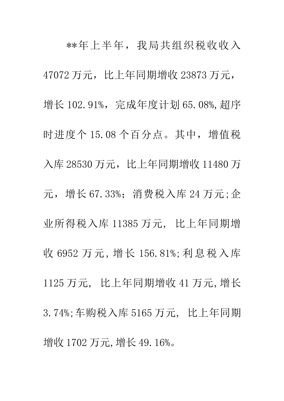 国税局依法治税上半年工作总结_第2页