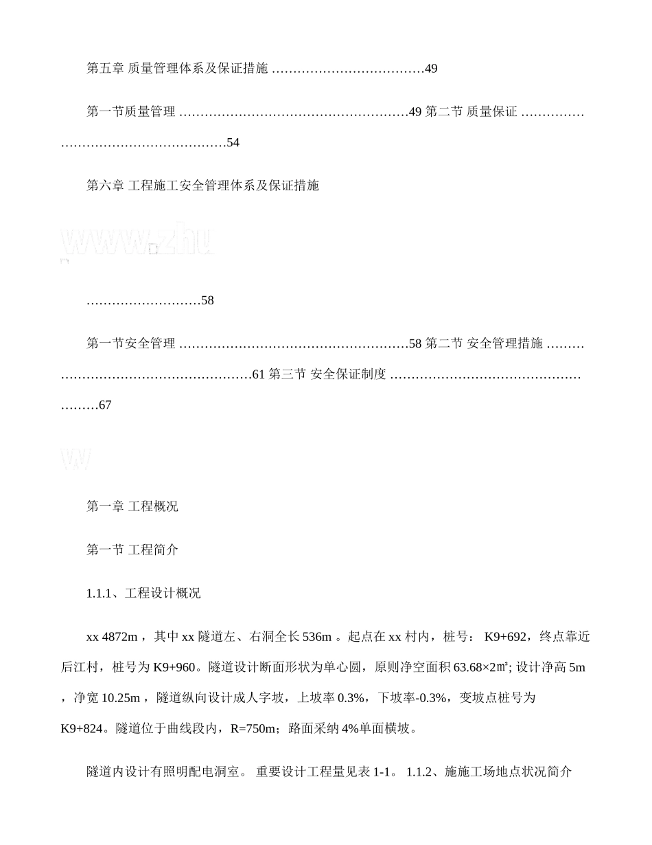 国道永嘉段改建工程隧道实施施工组织设计_第3页