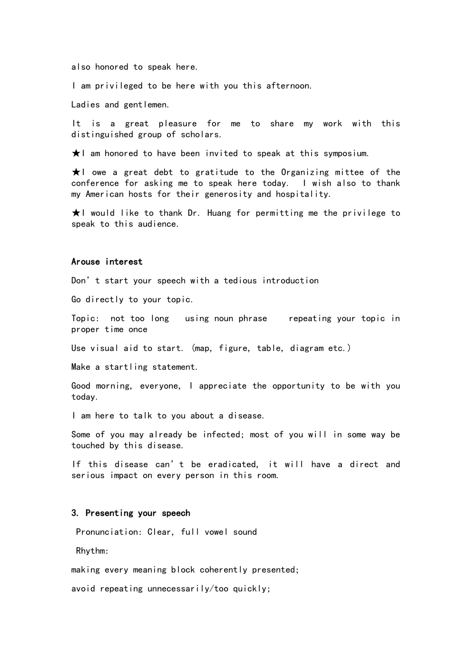 国际会议时的开场,过渡,结尾,以及其他的常用表达_第2页