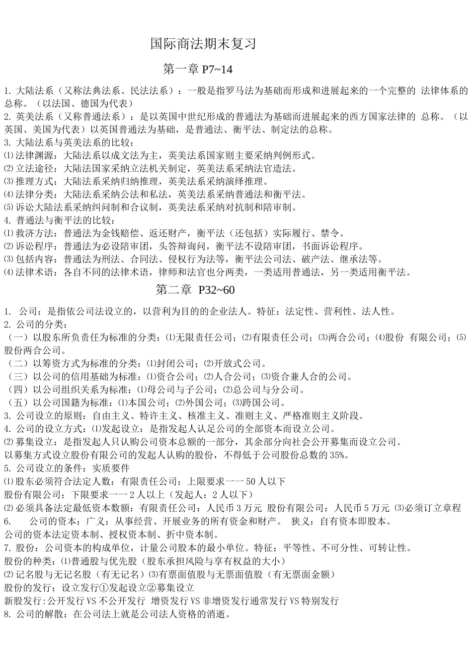 国际商法期末复习_第1页