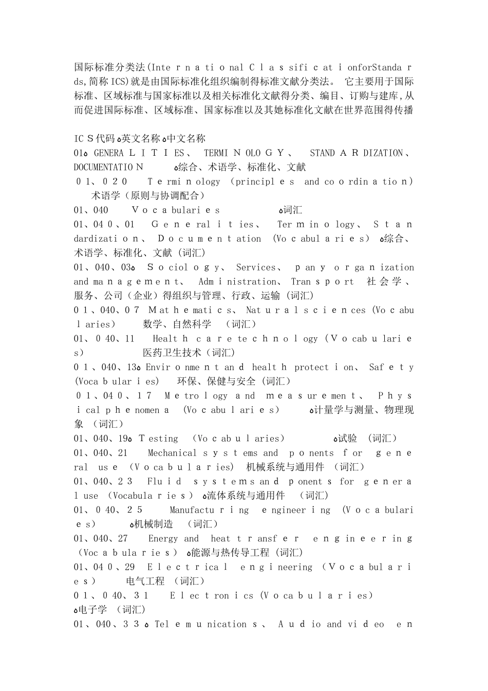 国际标准分类法ics_第1页